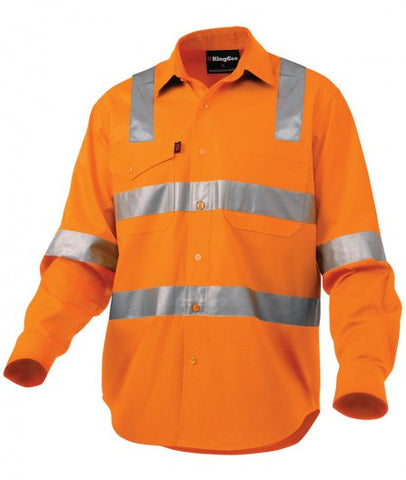 Workcool 2 Reflective Shirt Long Sleeve "Cross" Pattern